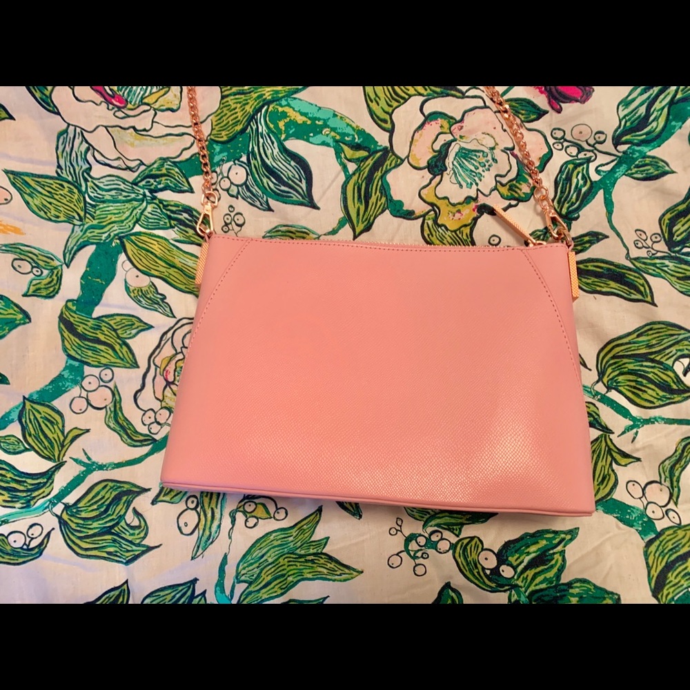 Ted Baker Julisa Eden Leather Pink Cross-Body Bag - Picture 4 of 8